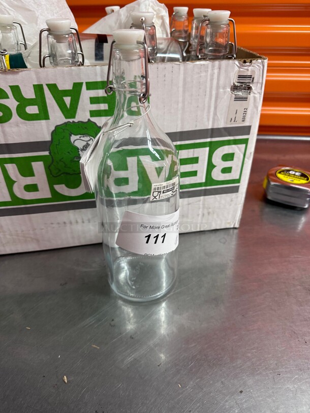 New! IKEA Flip Top Glass Bottle [1 Liter / 33 fl. oz.] NSF  - Image 1 of 5