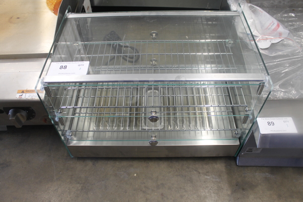 BRAND NEW SCRATCH AND DENT! RTR-50L Stainless Steel Countertop Heated Display Case Merchandiser. 110-120 Volts, 1 Phase. Tested and Working! - Image 1 of 7