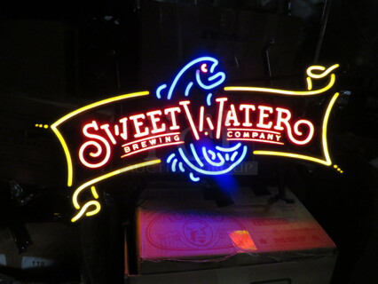 One Working Sweetwater Brewing Co Electric Light. 