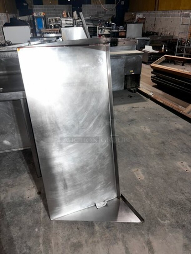 Two Stainless Wall-Mount Shelves. Your Bid X 2
