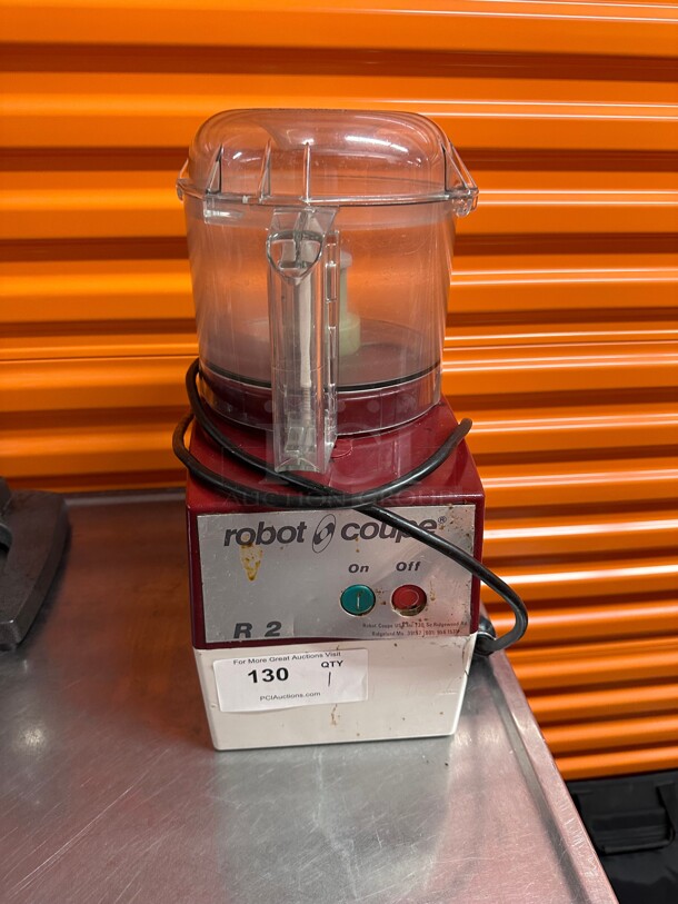 Working! Robot Coupe R2  1 Speed Commercial Cutter Mixer Food Processor w/ 3 qt Clear  Bowl, 120v NSF Tested and Working! - Image 1 of 4