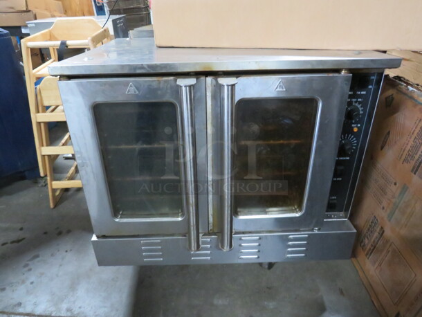 One Full Size Natural Gas Convection Oven With 4 Racks. 38X38X29.5 - Image 1 of 2