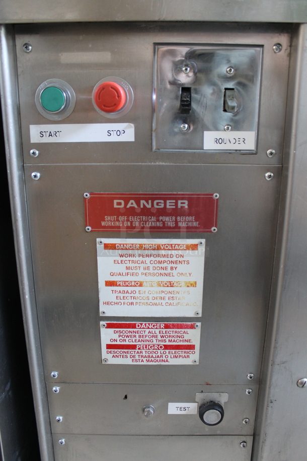 Atwood Scaleomatic S.300 Stainless Steel Commercial Floor Style Dough Divider Rounder on Commercial Casters. 220 Volts, 1 Phase. - Image 7 of 12