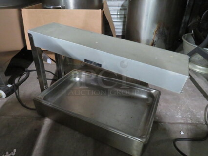 One Hatco Glo Ray Food Warmer With Full Size Pan.