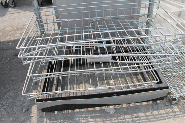 Disassembled Steel Shelving Unit On Commercial Casters. - Image 3 of 4