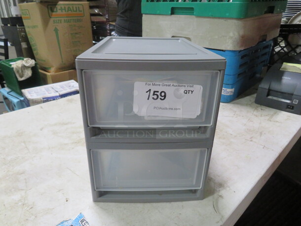 One Sterlite Poly 2 Drawer. 8.5X13X10.5 - Image 1 of 1