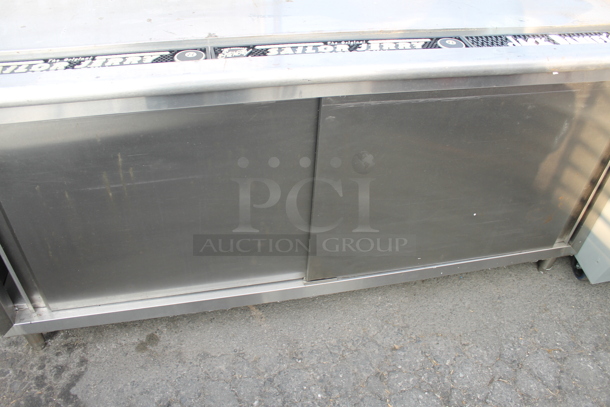 Commercial Stainless Steel Table With Undercabinet And Bar Mats - Image 6 of 11