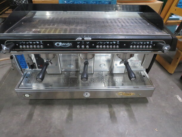 One BEAUTIFUL  Astoria 3 Group Espresso Machine. Model# SAE/3-N. 230 Volt. 1 Phase. 5350 Watts. 15,995.00 - Image 1 of 1