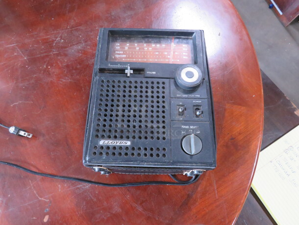 One Lloyds Battery/Electric Radio.