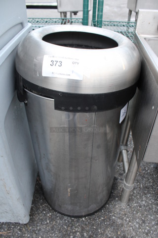 Chrome Finish Trash Can. 16x16x31