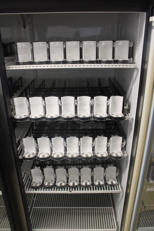 2012 True GDM-49EM Metal Commercial 2 Door Reach In Cooler Merchandiser w/ Poly Coated Racks. 115 Volts, 1 Phase. Tested and Powers On But Does Not Get Cold - Image 5 of 6