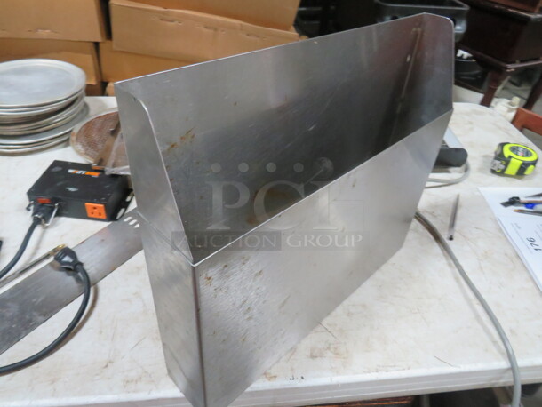 One Stainless Steel Holder. 16X3X14 - Image 3 of 3