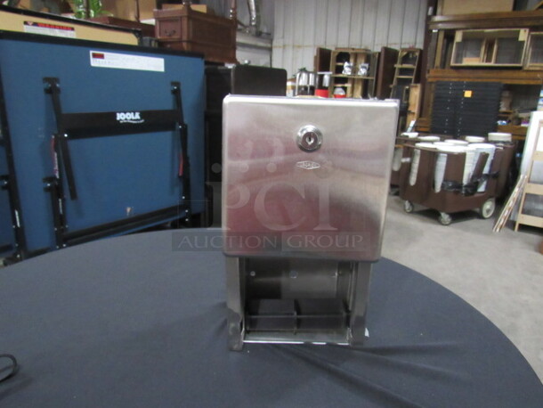 One NEW Stainless Steel Bobrick Toilet Paper Dispenser. #B2888. $114.00