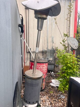 Outdoor Propane Heater. Banged Up