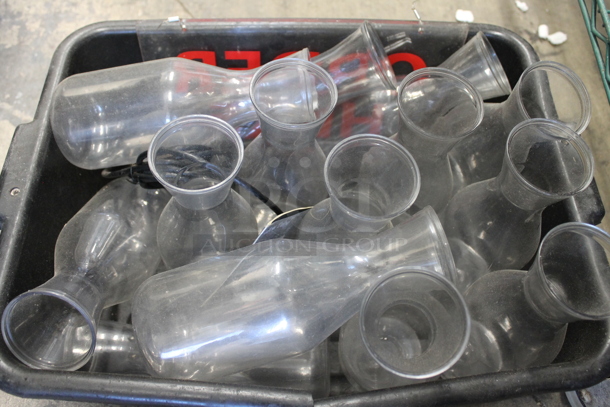 ALL ONE MONEY! Lot of Various Poly Carafes in Black Bus Bin! - Image 2 of 2