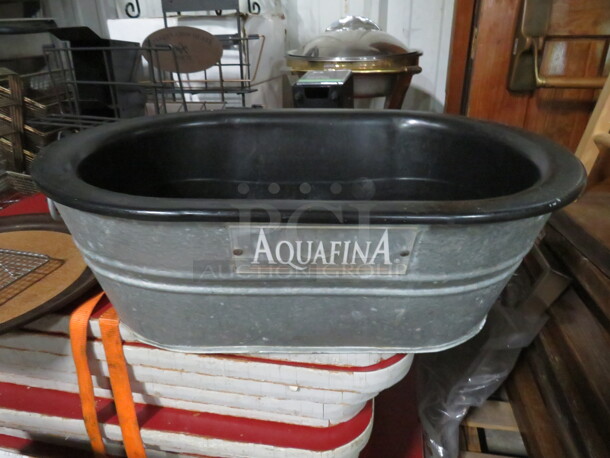 One Galvanized Tub With A Poly Liner.