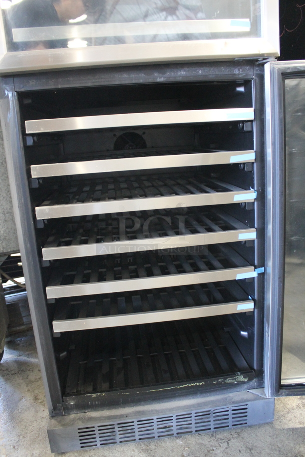 Stainless Steel Commercial 2 Half Size Door Reach In Wine Chiller. Tested and Powers On But Does Not Get Cold - Image 8 of 10