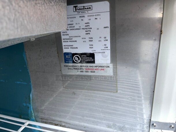 Wow! Traulsen VPS90S 90in 12-Pan Commercial Refrigerated Pizza Table NSF 115 Volt Tested and Working - Image 7 of 9