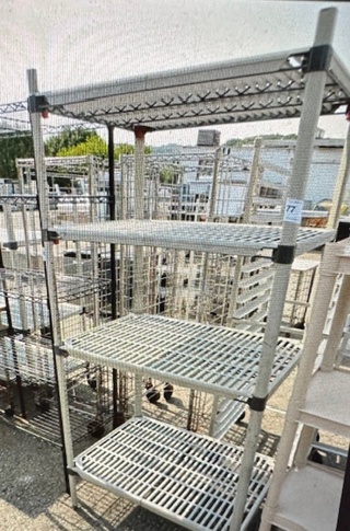 One Metro Shelf With 4 Shelves. 36X24X75