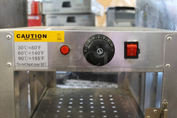 Metal Countertop Warming Display Merchandiser. Tested and Working! - Image 2 of 4