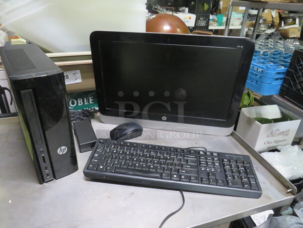 One HP Computer System Including Monitor #HP22YH, Tower, Keyboard And Mouse. - Image 1 of 1