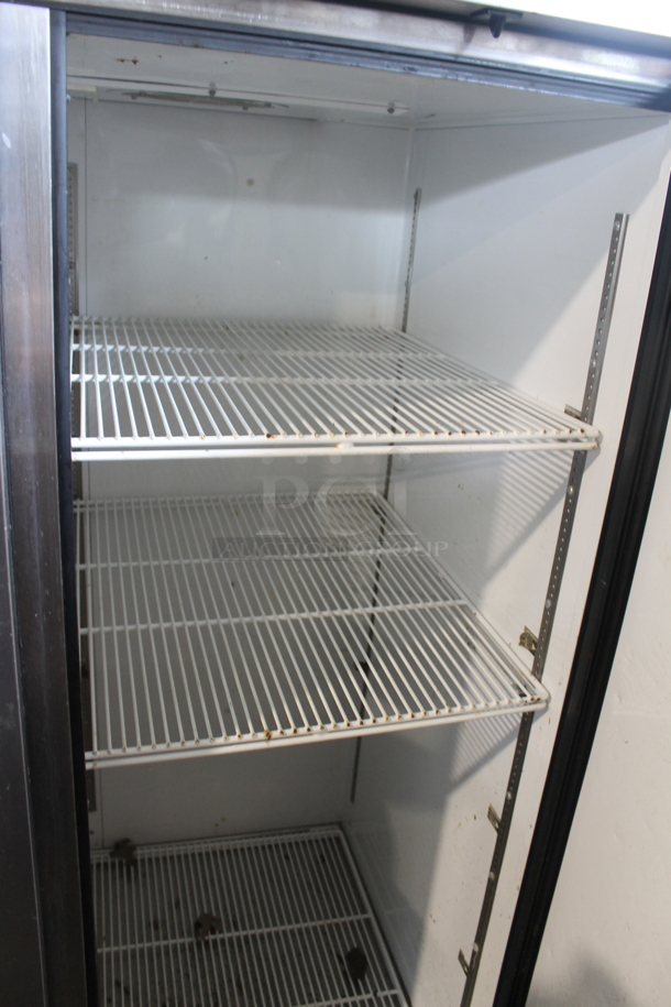 2013 True TG2R-2S ENERGY STAR Stainless Steel Commercial 2 Door Reach In Cooler w/ Poly Coated Racks on Commercial Casters. 115 Volts, 1 Phase. Tested and Working! - Image 6 of 11