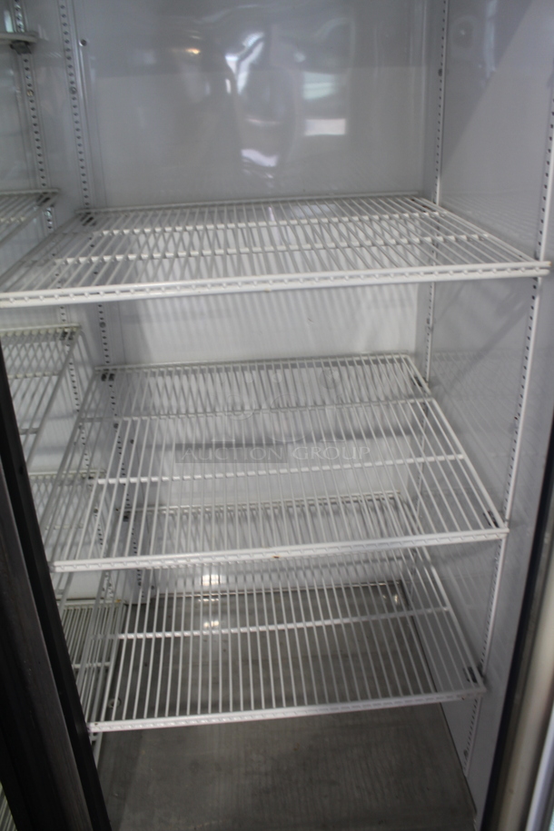 2011 True GDM-49EM ENERGY STAR Metal Commercial 2 Door Reach In Cooler Merchandiser w/ Poly Coated Racks. 115 Volts, 1 Phase. Tested and Powers On But Does Not Get Cold - Image 5 of 5