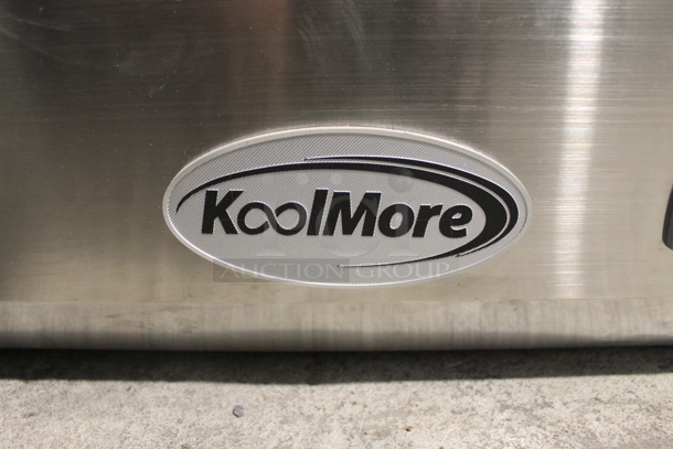 BRAND NEW SCRATCH AND DENT! KoolMore SCDC-3P-SSL Stainless Steel Commercial Countertop Refrigerated Rail w/ 3 Drop In Bins. 115 Volts, 1 Phase. Tested and Powers On But Does Not Get Cold - Image 2 of 11