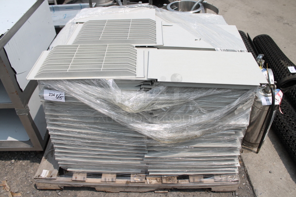 ALL ONE MONE! PALLET LOT of BRAND NEW Cambro Gray Poly Shelving Pieces. - Image 1 of 2