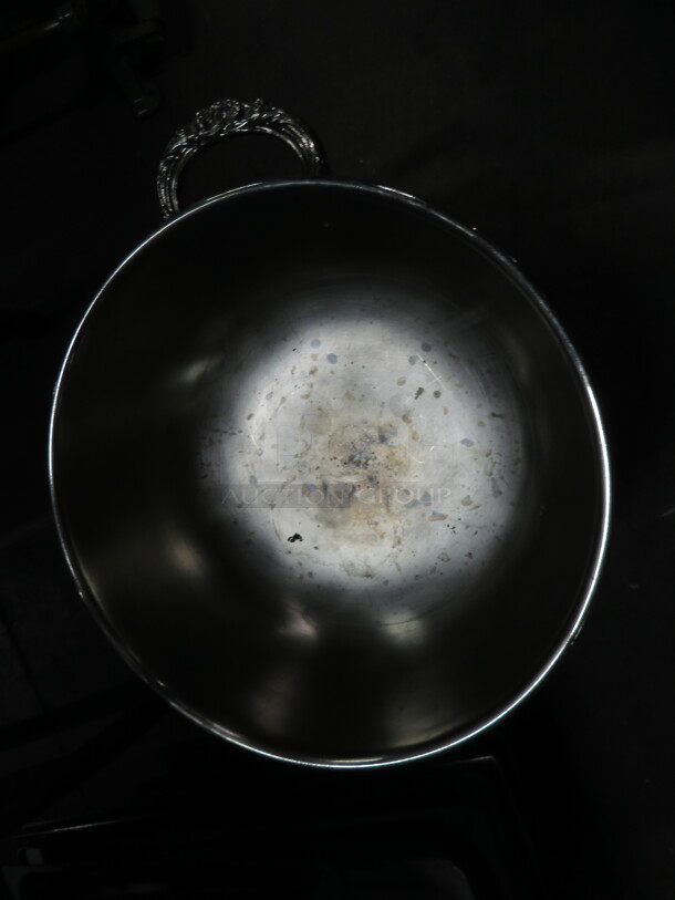 One Round Chafer With Lid And Lions Head Legs. - Image 3 of 3