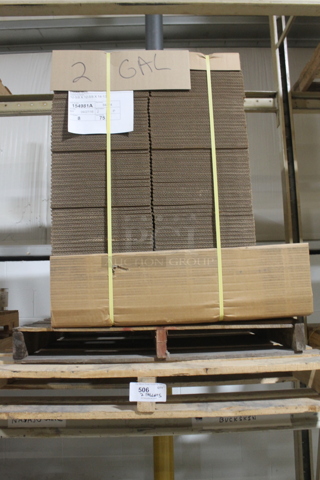 ALL ONE MONEY! Two PALLET LOT Including BRAND NEW Cardboard Boxes. BUYER MUST REMOVE.