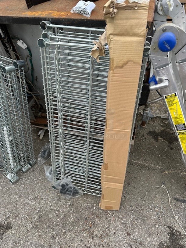 One NEW Metro Shelf With 4 Shelves. 36X18X42. Assembly Required. - Image 1 of 1