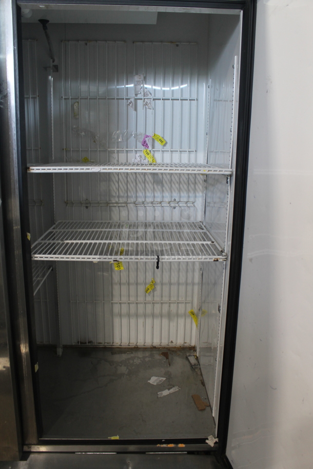 2013 True T-49F ENERGY STAR Stainless Steel Commercial 2 Door Reach In Freezer w/ Poly Coated Racks on Commercial Casters. 115 Volts, 1 Phase. Tested and Working! - Image 7 of 9
