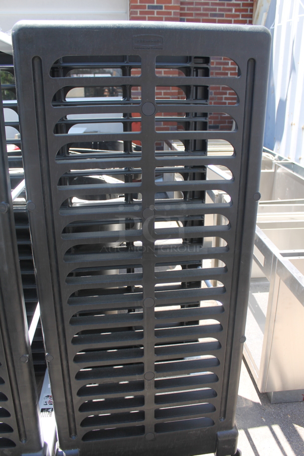 BRAND NEW! Rubbermaid Black Poly and Metal Pan Transport Rack on Commercial Casters. - Image 2 of 5