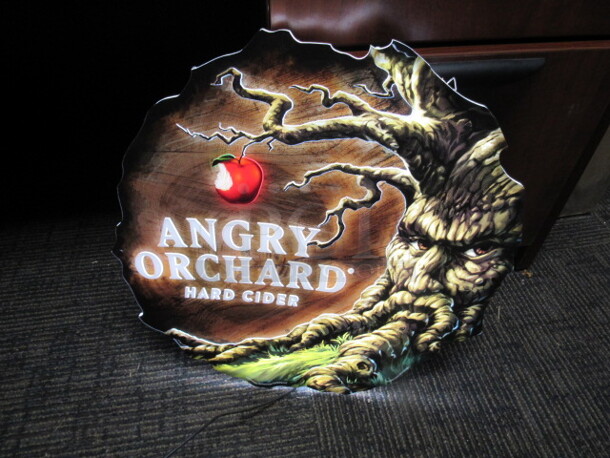 One 18 Inch Angry Orchard Lighted Sign.