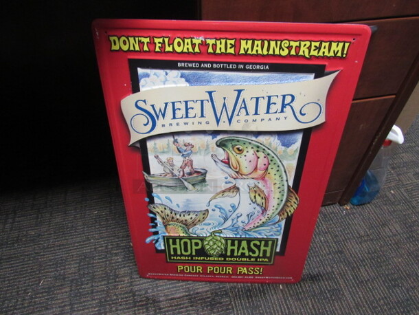 One 15.5X24 Sweetwater Tin Sign.