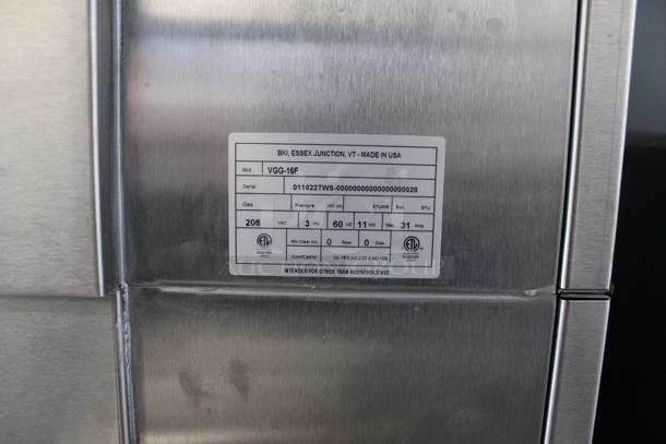 BRAND NEW! BKI VGG-16F Stainless Steel Commercial Electric Powered Rotisserie Oven on Commercial Casters. Stock Picture Used as Gallery Picture. 208 Volts, 3 Phase. Goes GREAT w/ Lot #4! - Image 4 of 11