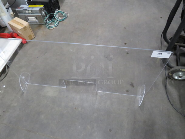One Plexiglass Barrier. 48X24 - Image 1 of 2