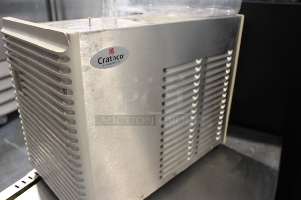 2013 Crathco D25-4 Stainless Steel Commercial Countertop 2 Hopper Refrigerated Beverage Machine. Missing 1 Hopper. 115 Volts, 1 Phase. Tested and Working! - Image 6 of 7
