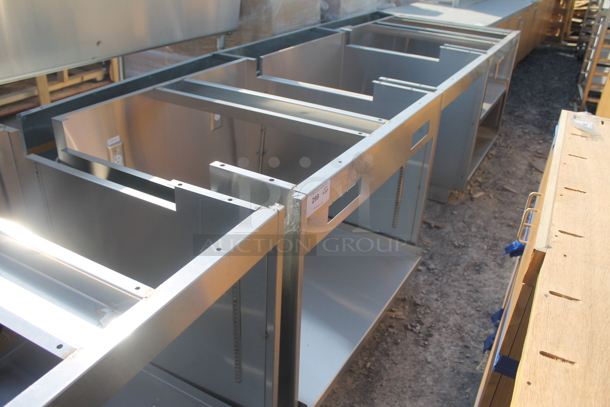 BRAND NEW! Stainless Steel Counter Frame w/ Under Shelf. - Image 1 of 9