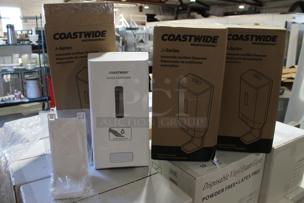 3 BRAND NEW IN BOX! Coastwide J Series White Automatic Sanitizer Dispensers. 3 Times Your Bid! - Image 2 of 4