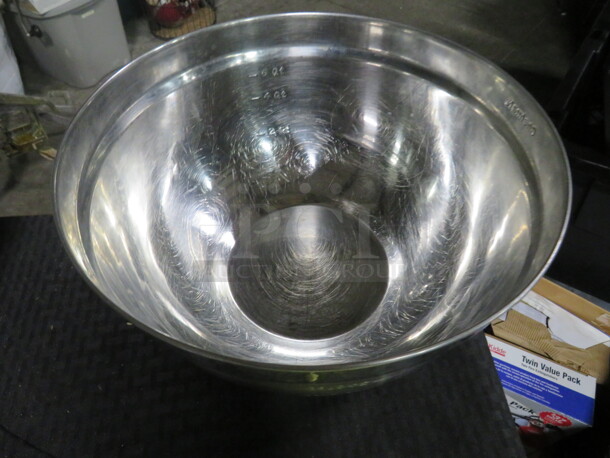 One 6 Quart Chefmate Stainless Steel Mixing Bowl.