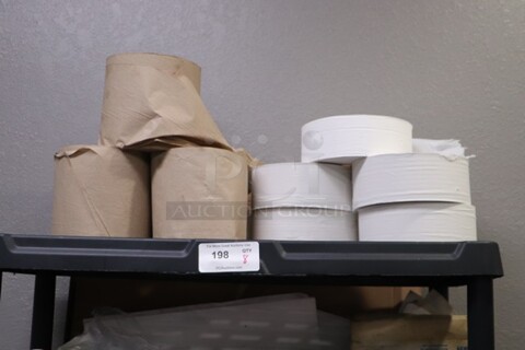 Misc Lot of Paper Products, Paper Towels, Toilet Paper