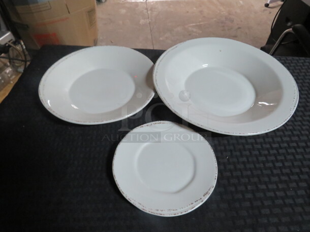 Lot Of 3 Assorted Plates.