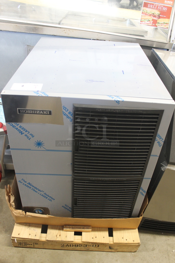 BRAND NEW SCRATCH AND DENT! 2023 Hoshizaki KM-350MAJ Commercial Stainless Steel Ice Maker. 115V, 1 Phase. 