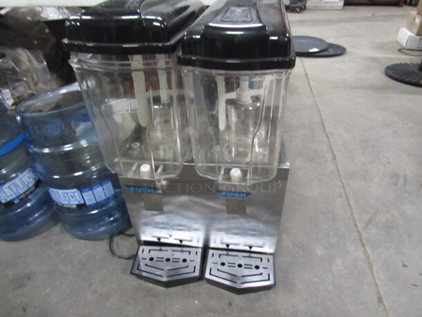 One Bucked Up Dual Frozen Drink Machine. 110 Volt. Model# B2-230. 