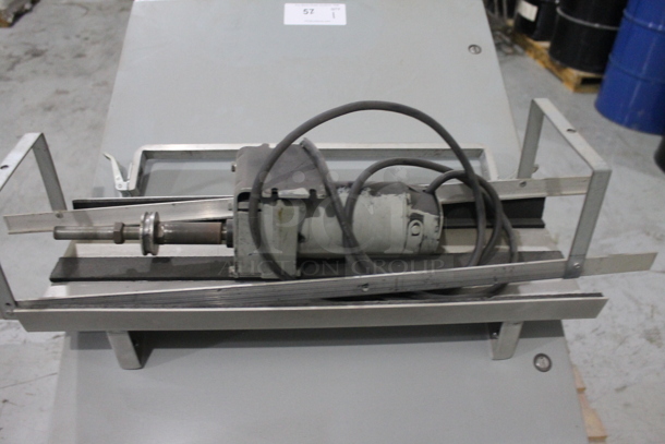 Gray Metal Commercial Unit w/ SealMaster SFT-10 5/8 Bolt Flange on Casters. - Image 7 of 9