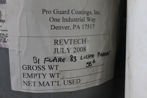 ALL ONE MONEY! PALLET LOT OF Various Items Including Bi Flare 83 Luster Pigment, SeamTek Grout and Finish Resin, Organic Peroxide, Spectrum Chemical, Min-u-sil 10 Silica. BUYER MUST REMOVE.  - Image 2 of 12