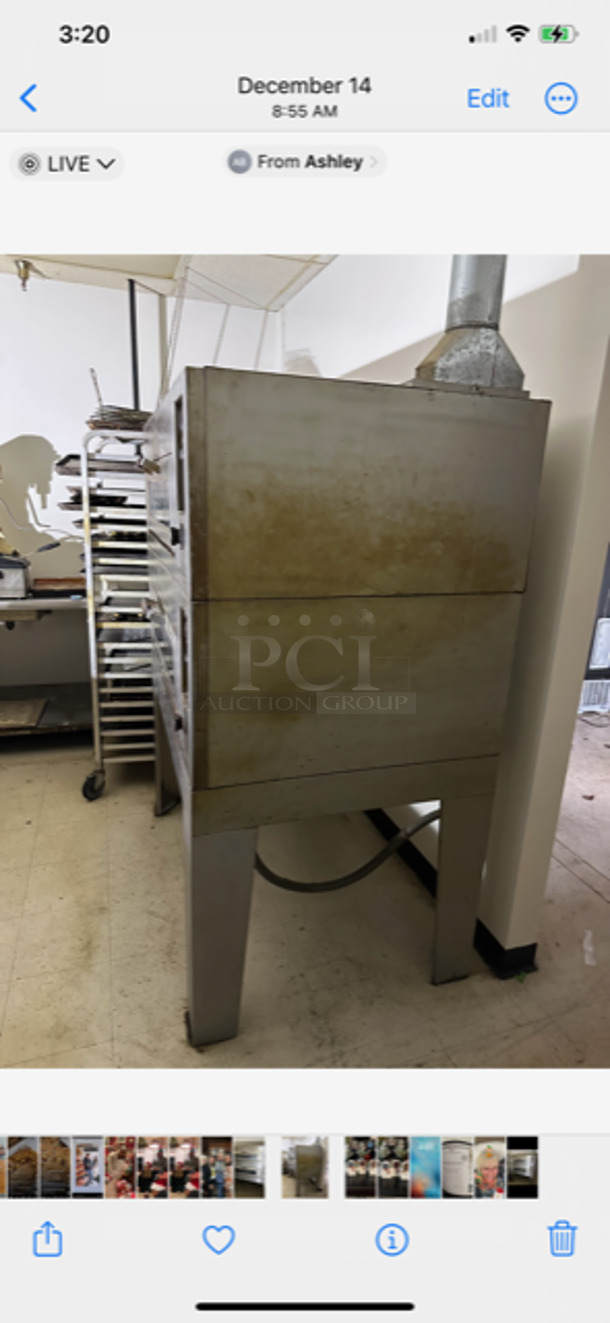 General Electric Double Stack Deck Oven. 3 Phase. Model# CN50. 2XBID. 2 OVENS Makes 1 Unit, You Will Receive 1 Double Stack Deck Oven.  - Image 2 of 2