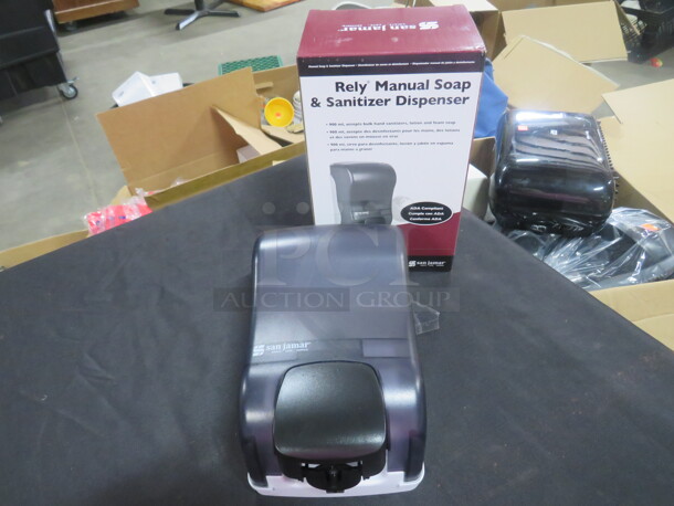 One NEW San Jamar Soap Dispenser.  - Image 1 of 1